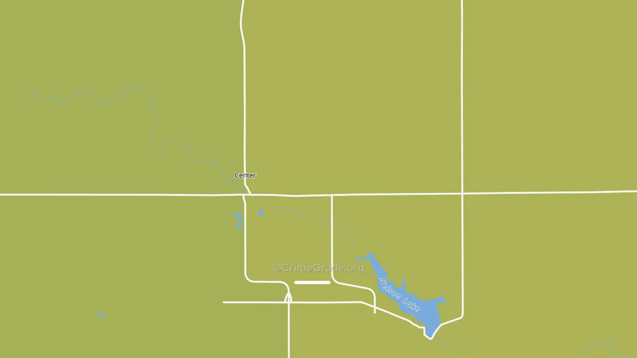 Center, ND Map of Vandalism Rates