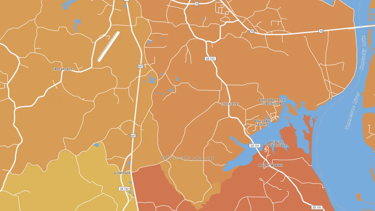 Chalklevel, TN Map of Vandalism Rates