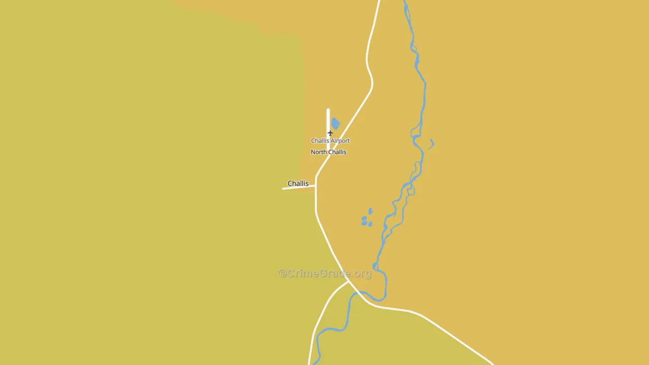 Challis, ID Map of Vandalism Rates
