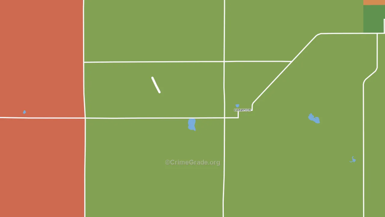 Champion, NE Map of Vandalism Rates