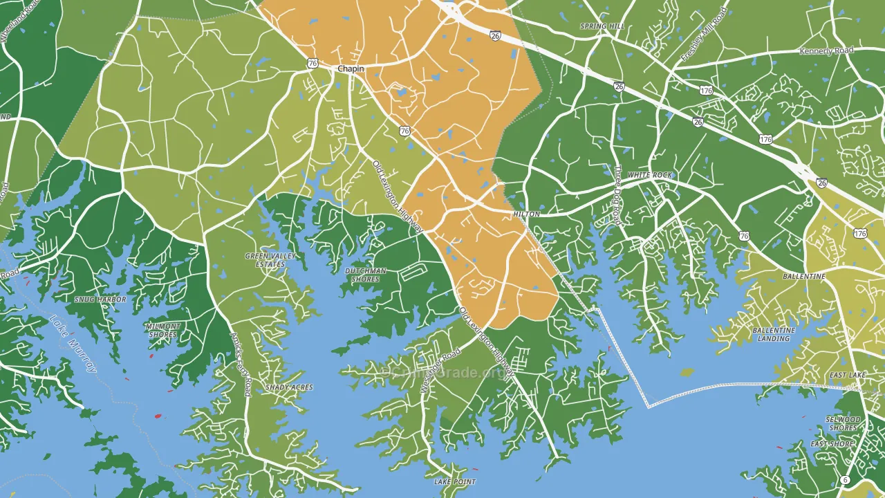 Chapin, SC Map of Vandalism Rates
