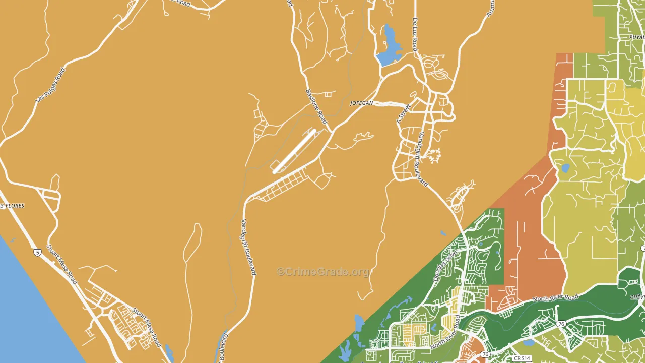 Chappo, CA Map of Vandalism Rates