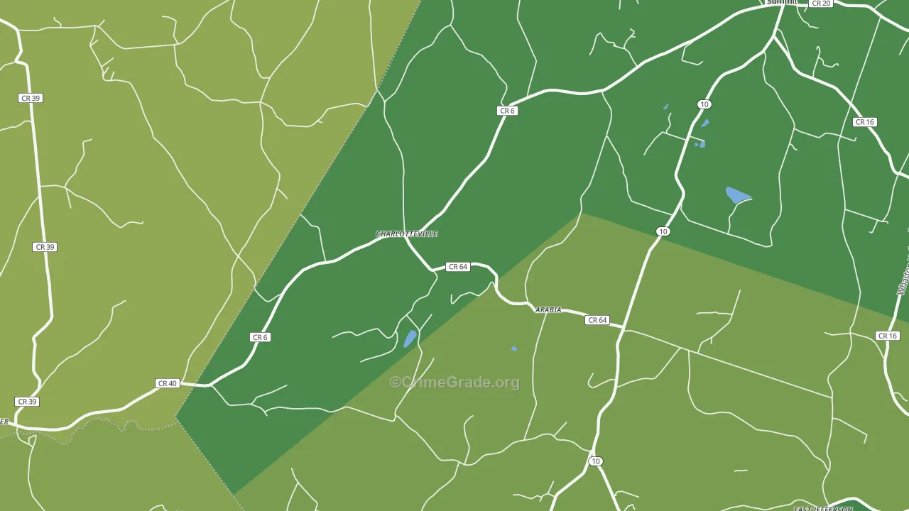 Charlotteville, NY Map of Vandalism Rates