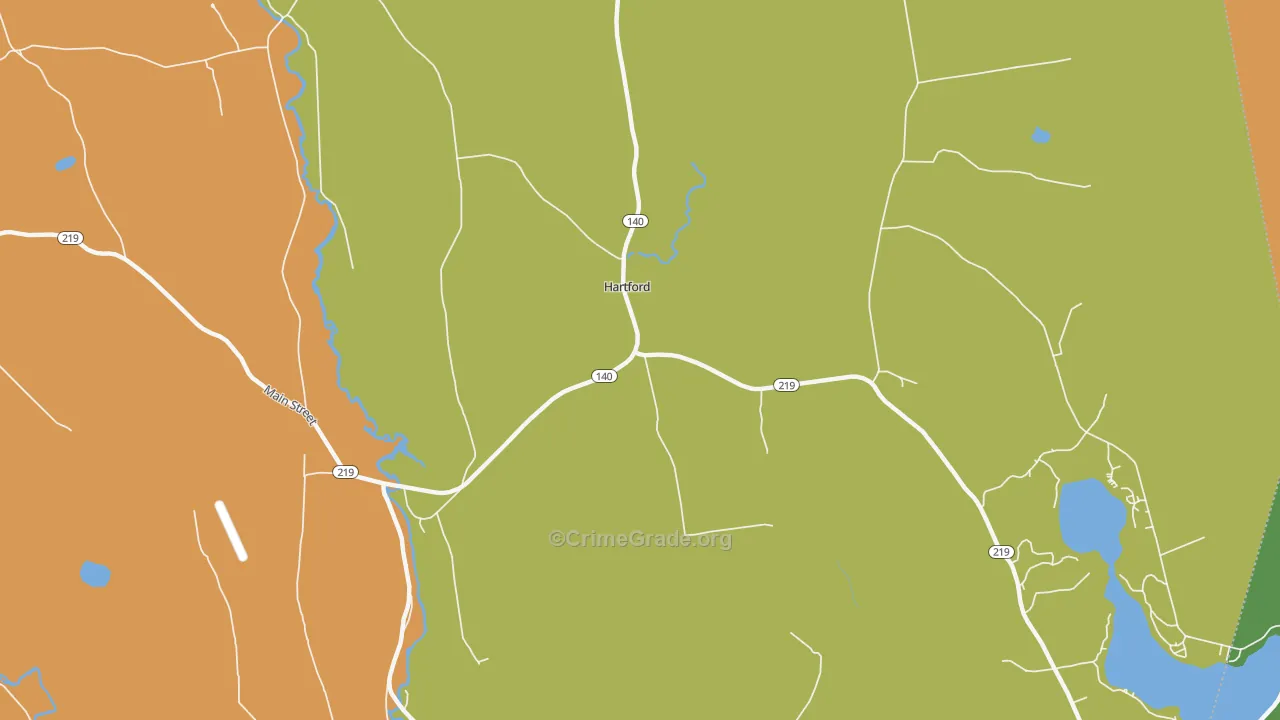 Chase Mills, ME Map of Vandalism Rates