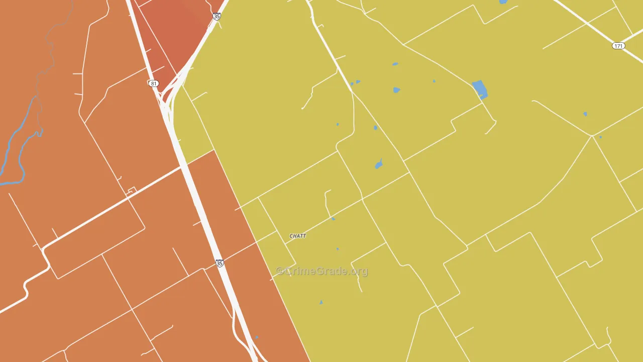 Chat, TX Map of Vandalism Rates