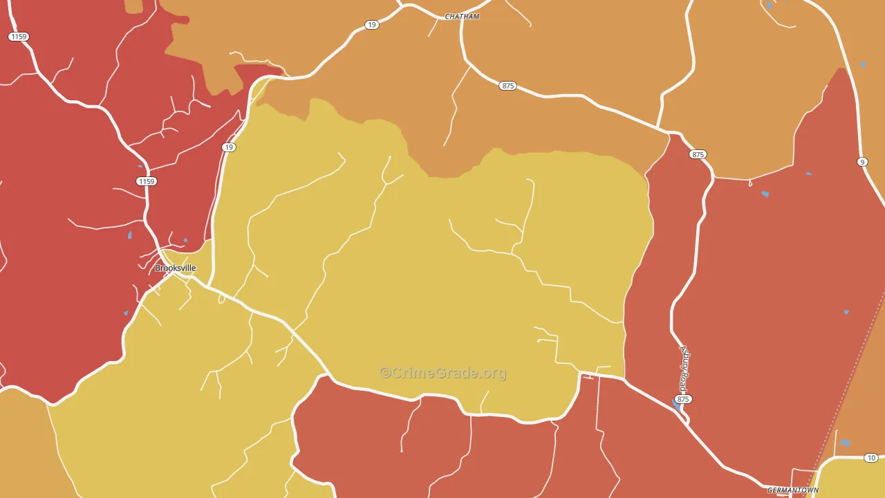 Chatham, KY Map of Vandalism Rates