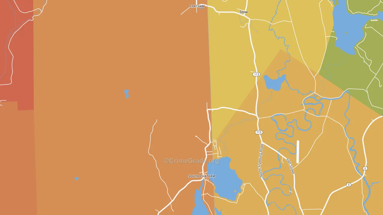 Chatham, NH Map of Vandalism Rates