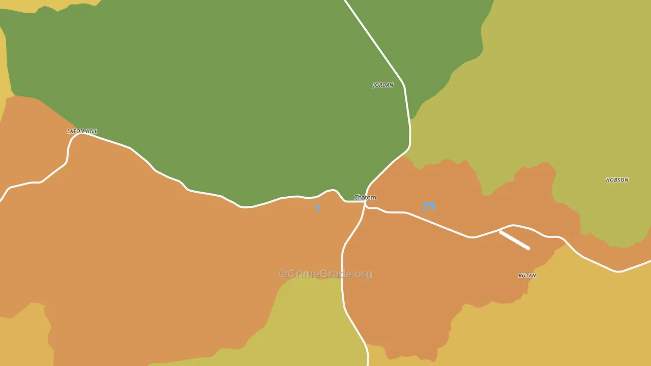 Chatom, AL Map of Vandalism Rates