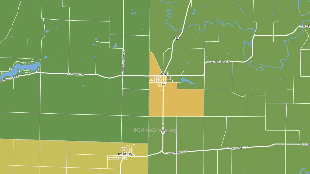 Checkrow, IL Map of Vandalism Rates