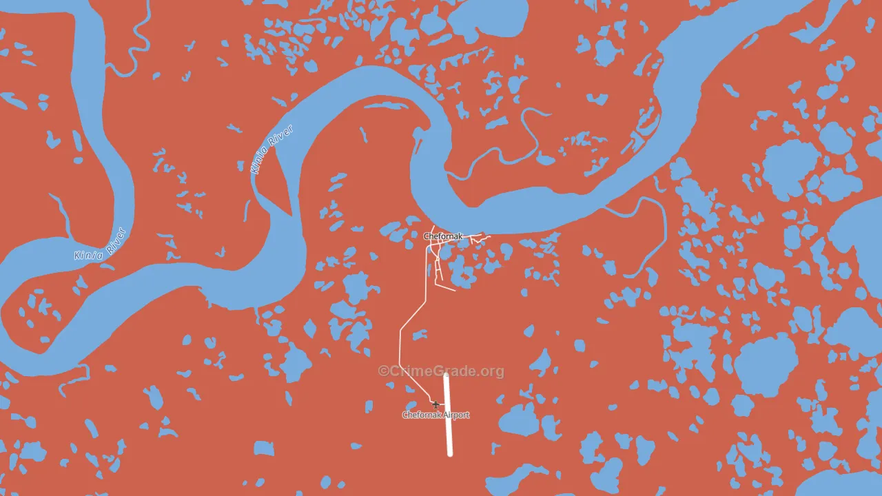 Chefornak, AK Map of Vandalism Rates