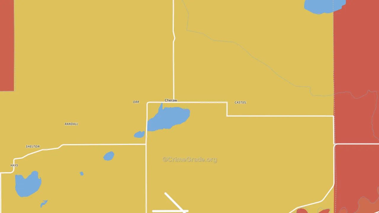 Cheraw, CO Map of Vandalism Rates