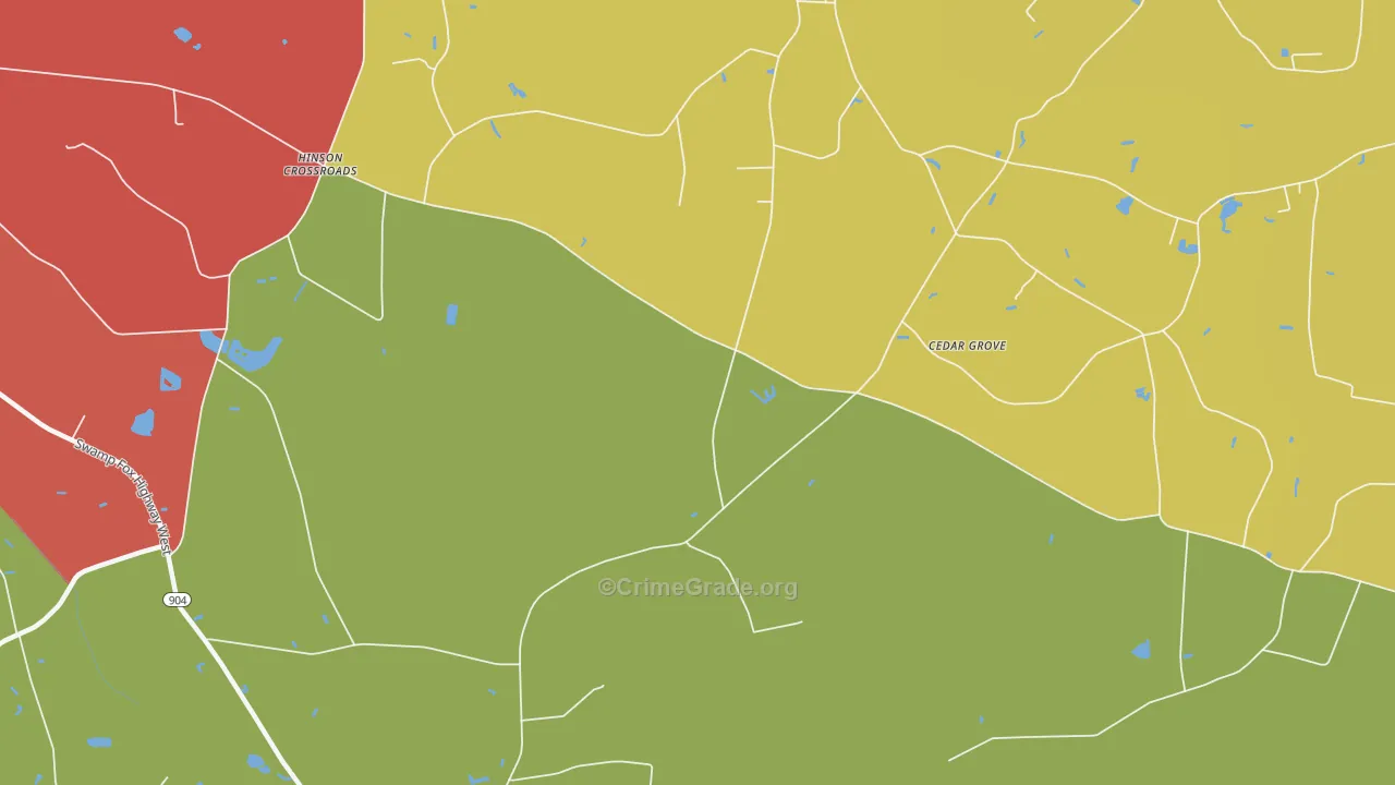 Cherry Grove, NC Map of Vandalism Rates