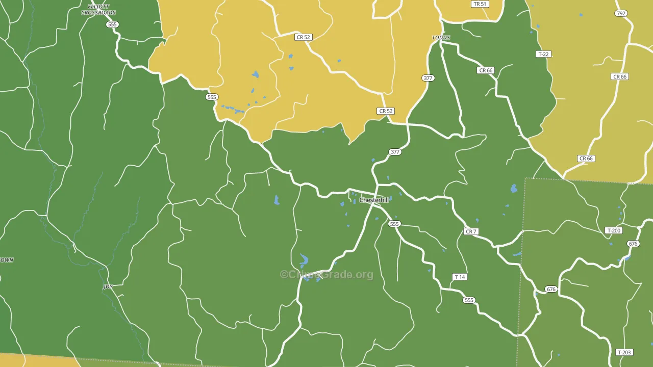 Chesterhill, OH Map of Vandalism Rates