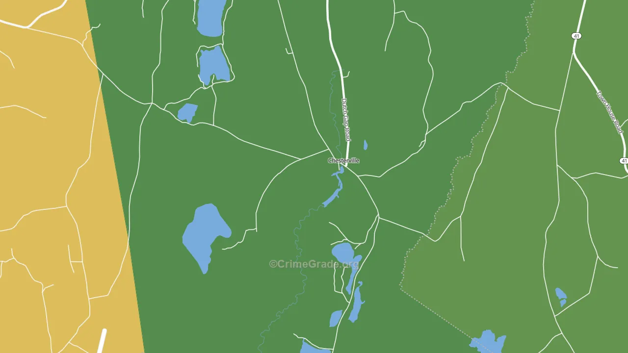 Chesterville, ME Map of Vandalism Rates