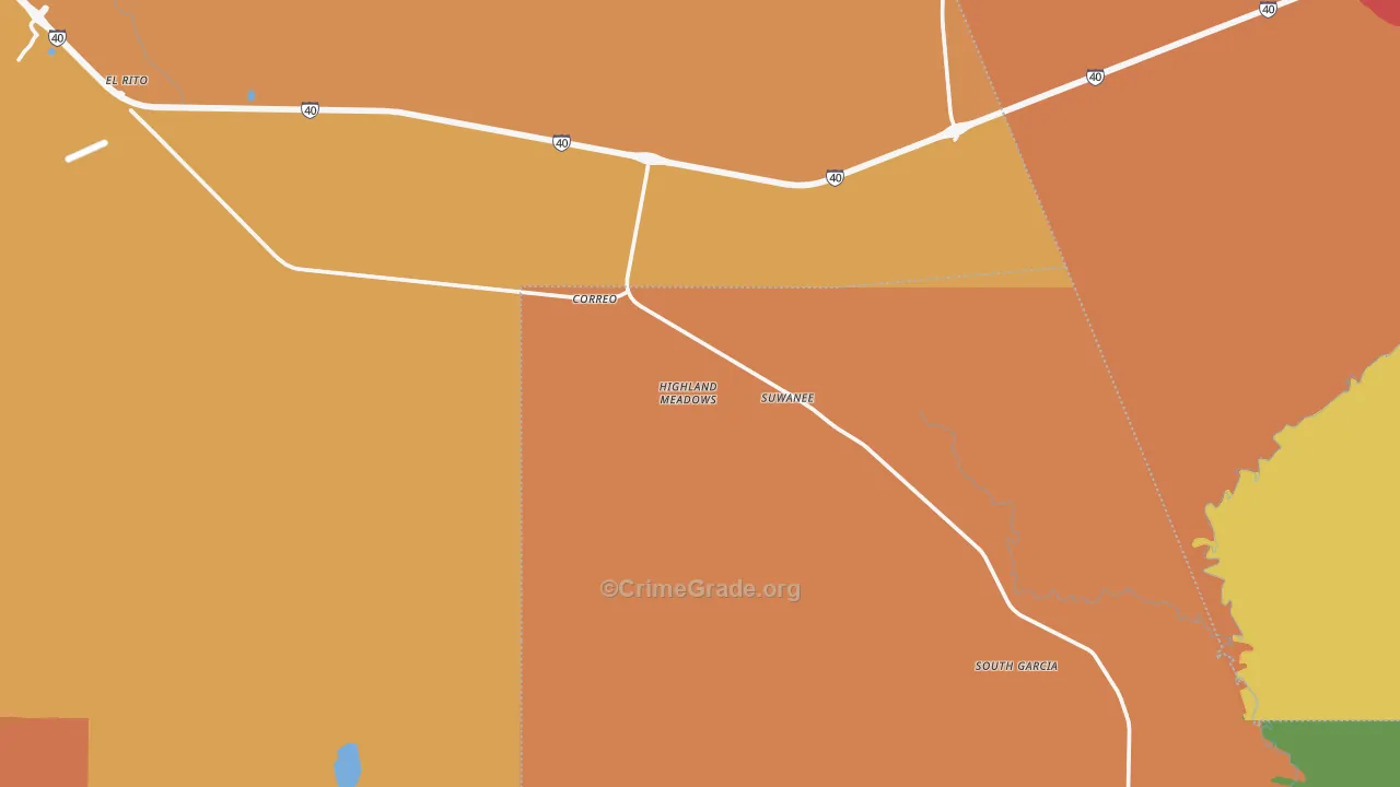 Chical, NM Map of Vandalism Rates