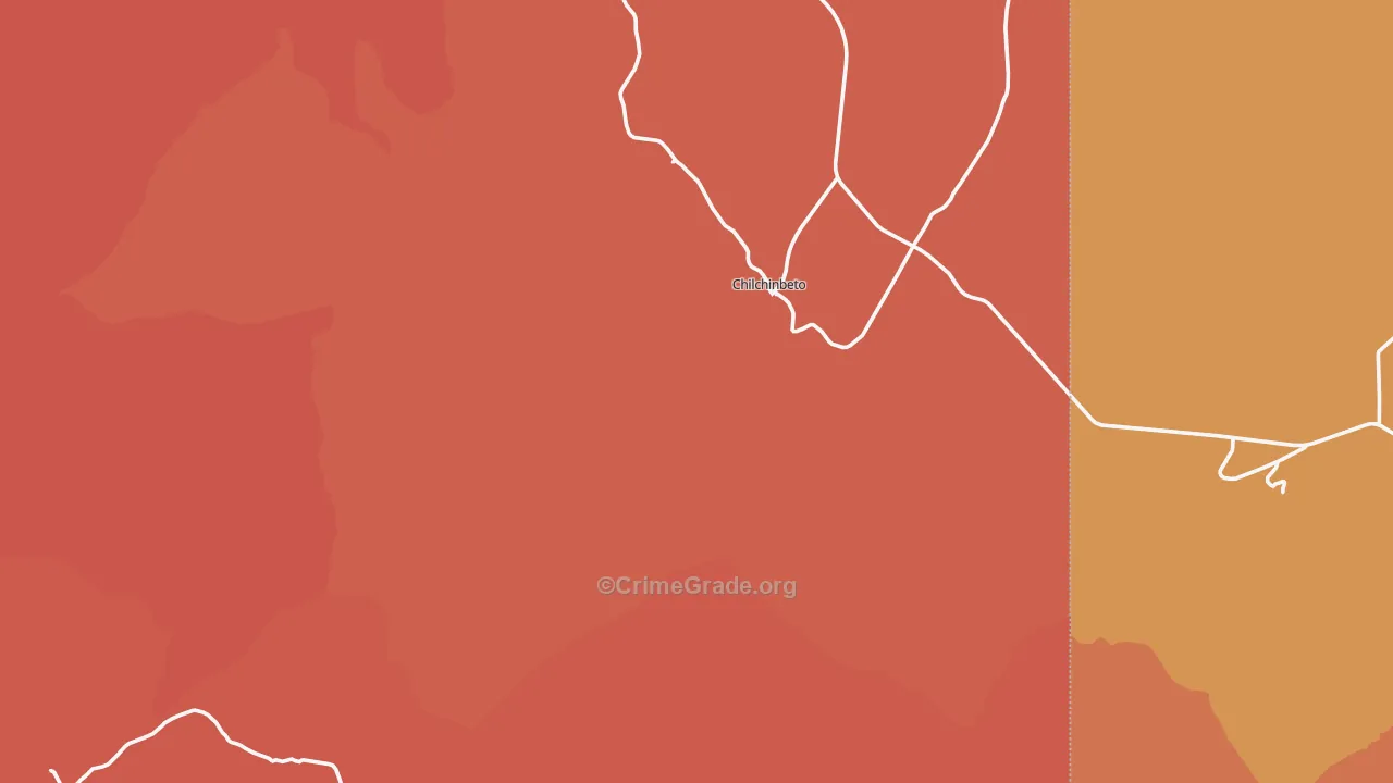 Chilchinbito, AZ Map of Vandalism Rates