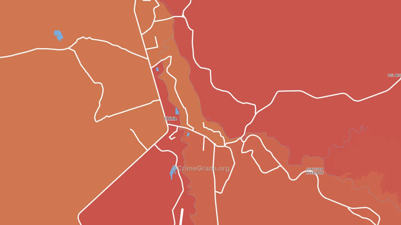 Chinle, AZ Map of Vandalism Rates