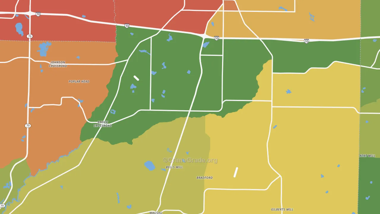 Chipley, FL Map of Vandalism Rates