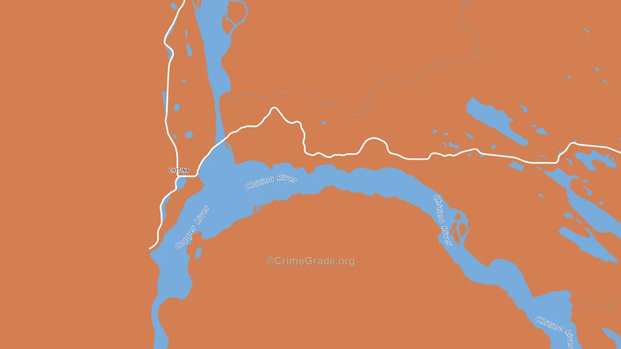 Chitina, AK Map of Vandalism Rates
