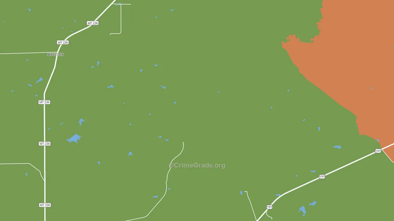 Christina, MT Map of Vandalism Rates
