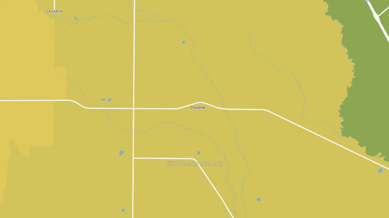 Christine, TX Map of Vandalism Rates