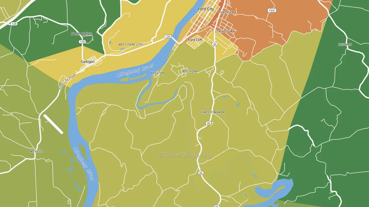 Christy Manor, PA Map of Vandalism Rates