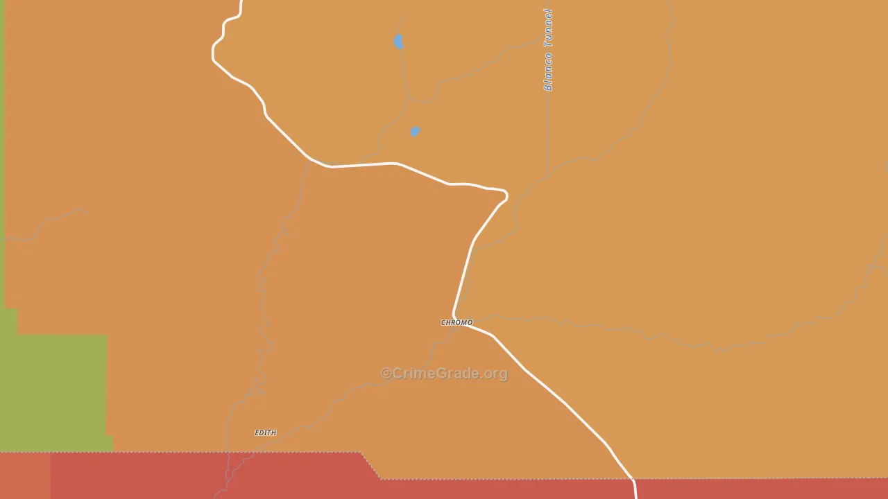 Chromo, CO Map of Vandalism Rates