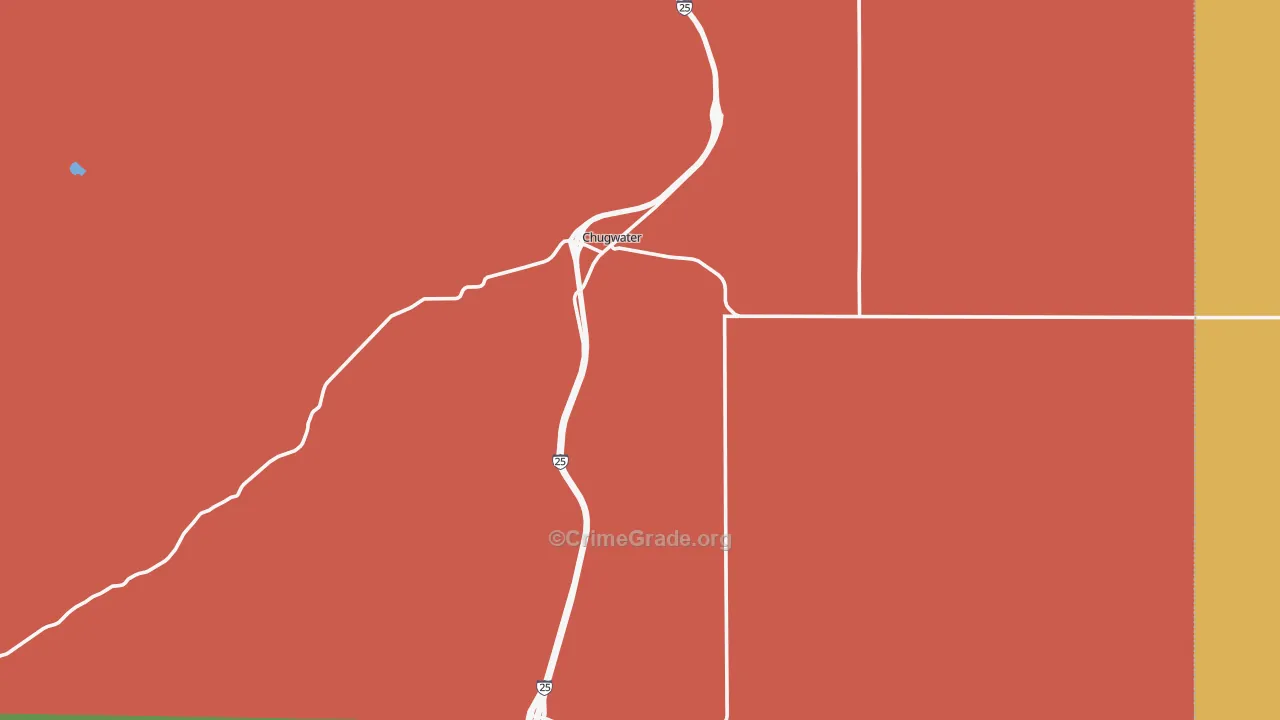 Chugwater, WY Map of Vandalism Rates