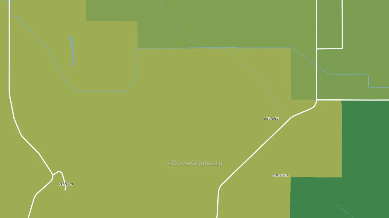 Chuichu, AZ Map of Vandalism Rates