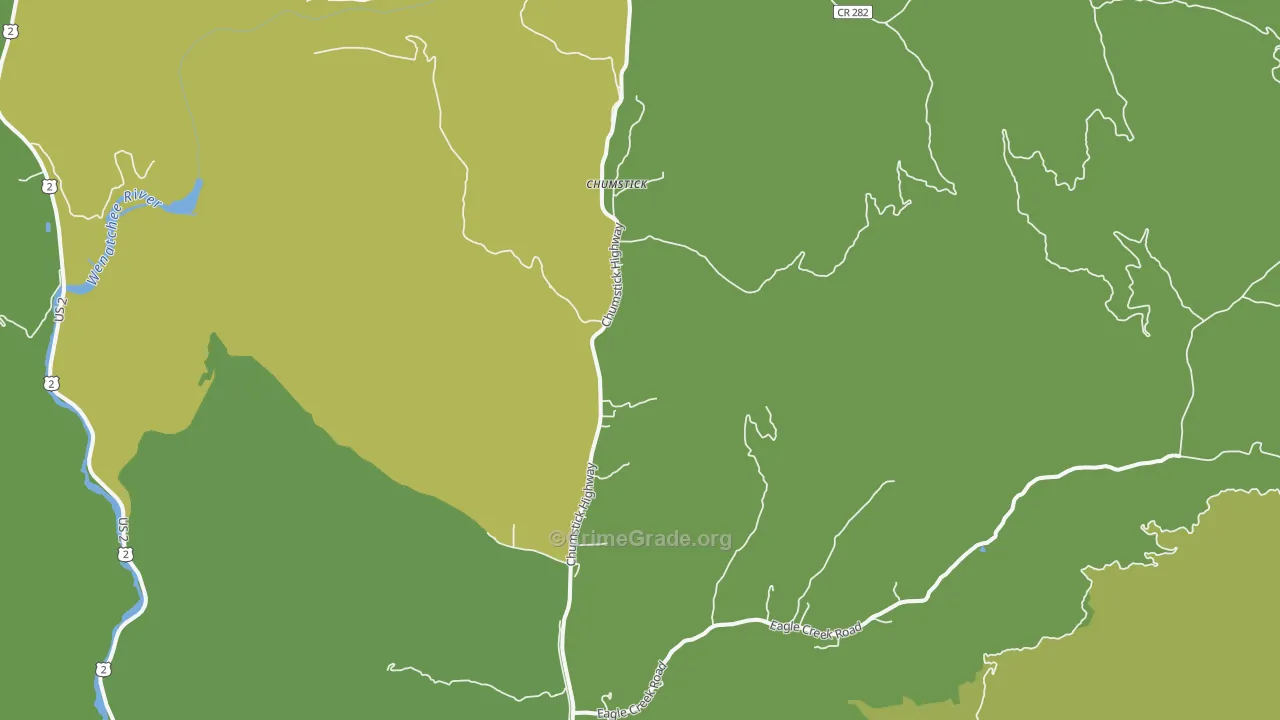 Chumstick, WA Map of Vandalism Rates
