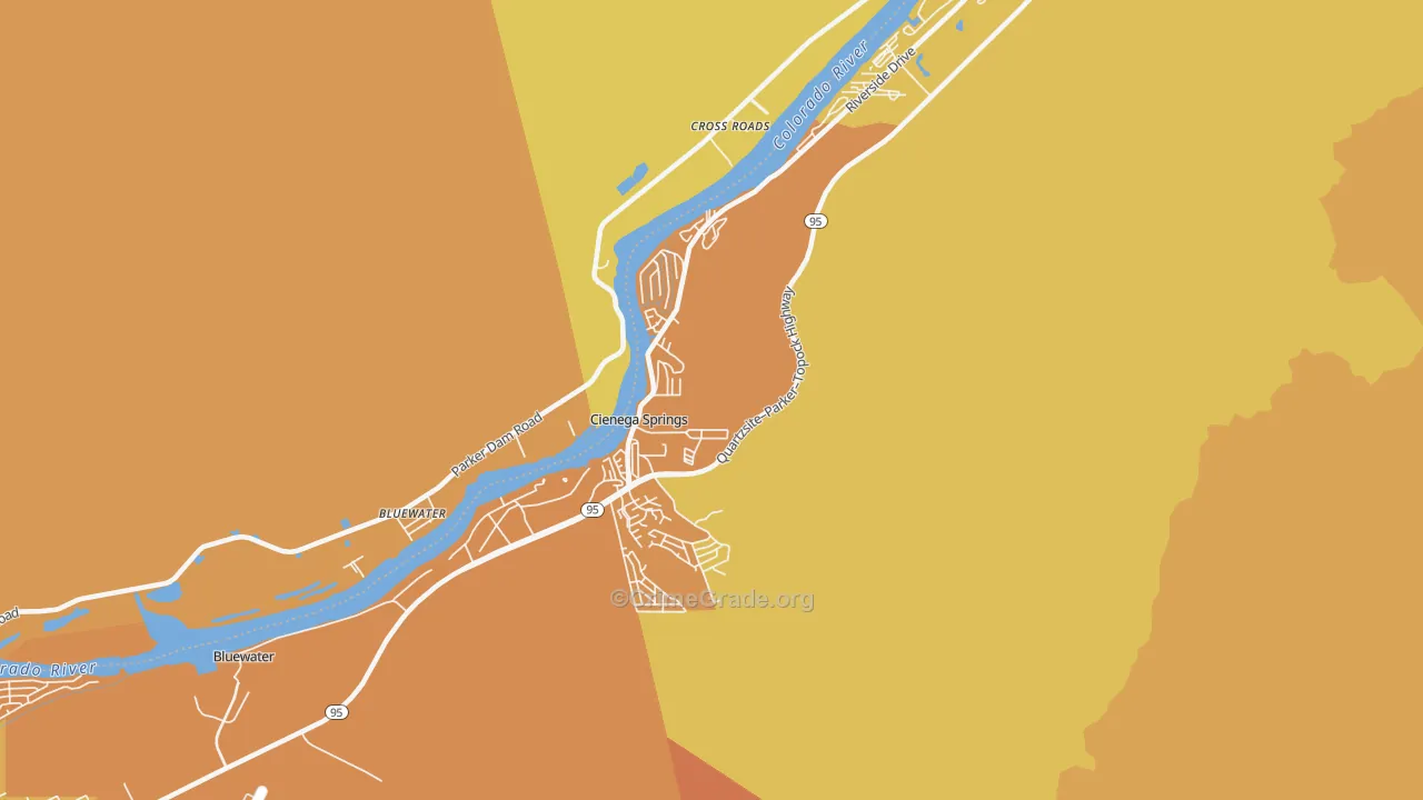 Cienega Springs, AZ Map of Vandalism Rates