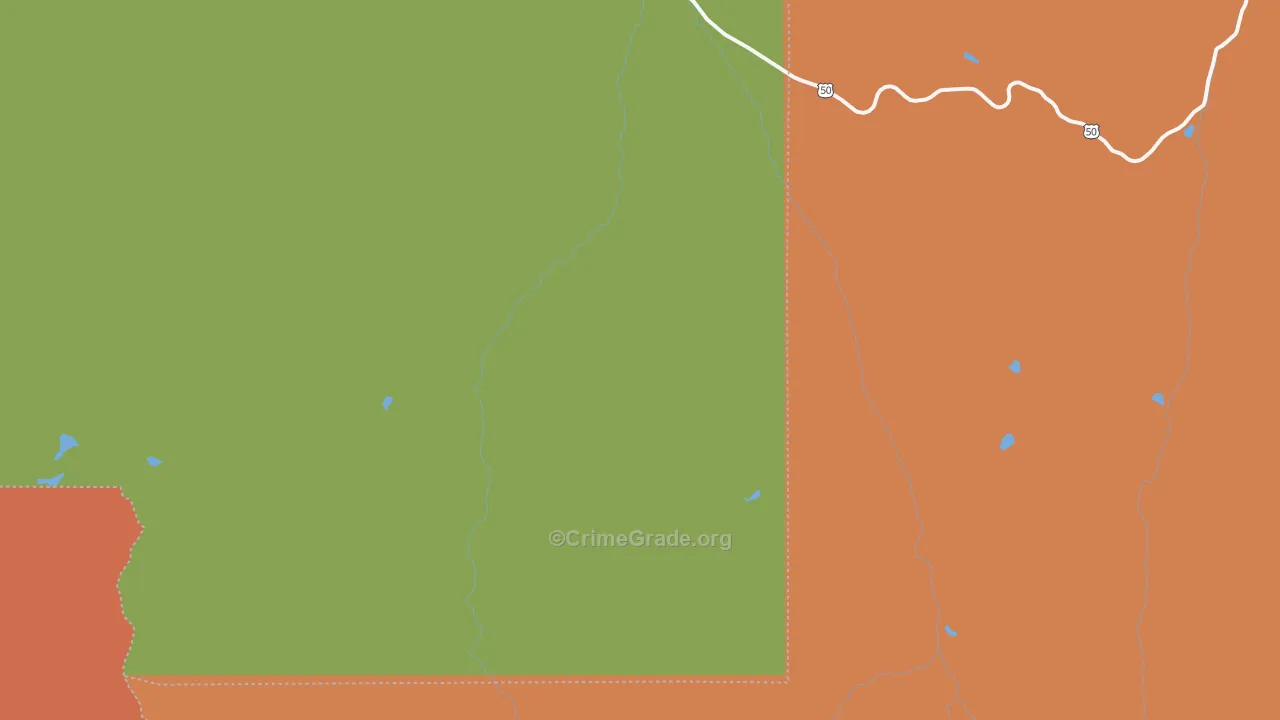 Cimarron, CO Map of Vandalism Rates