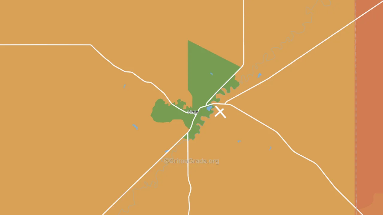 Circle, MT Map of Vandalism Rates