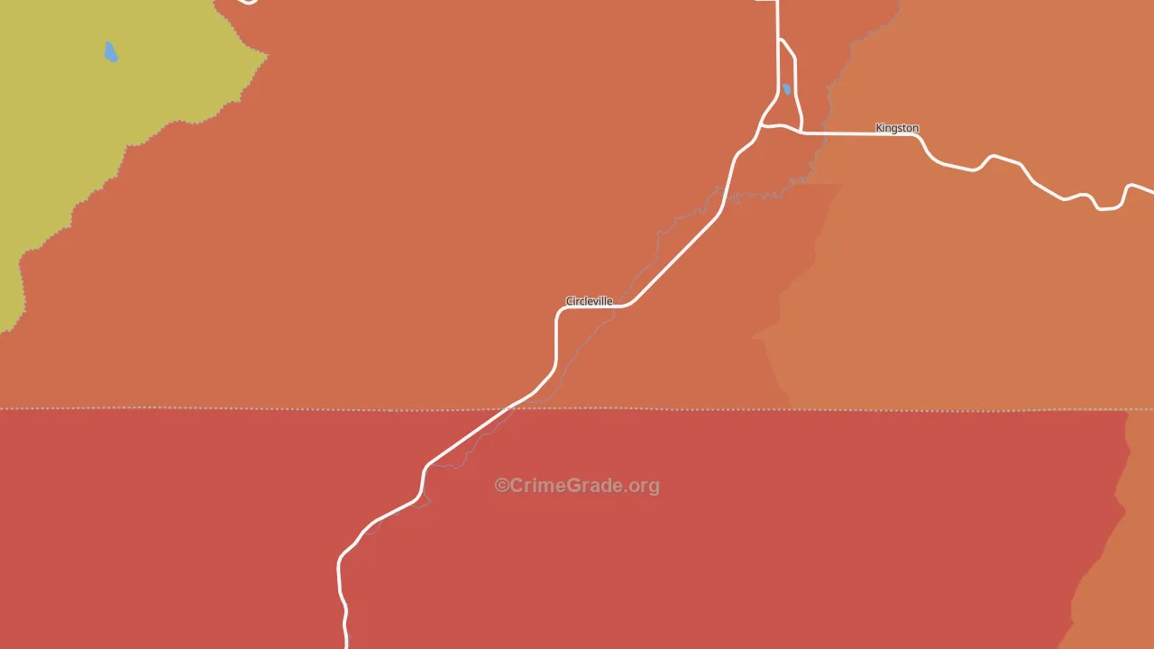 Circleville, UT Map of Vandalism Rates