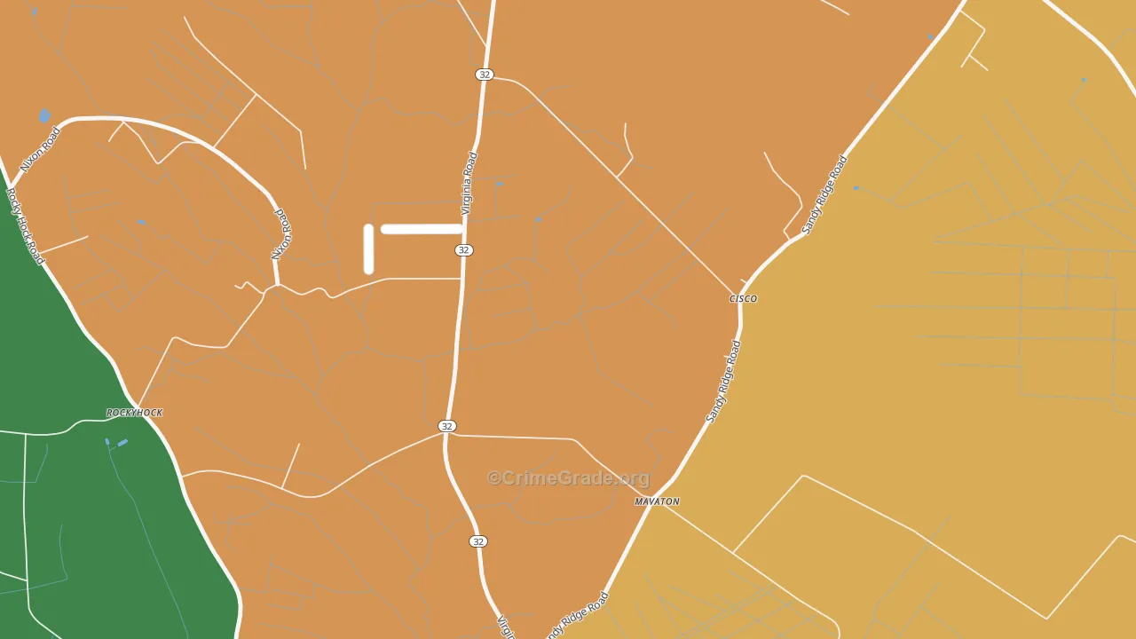Cisco, NC Map of Vandalism Rates