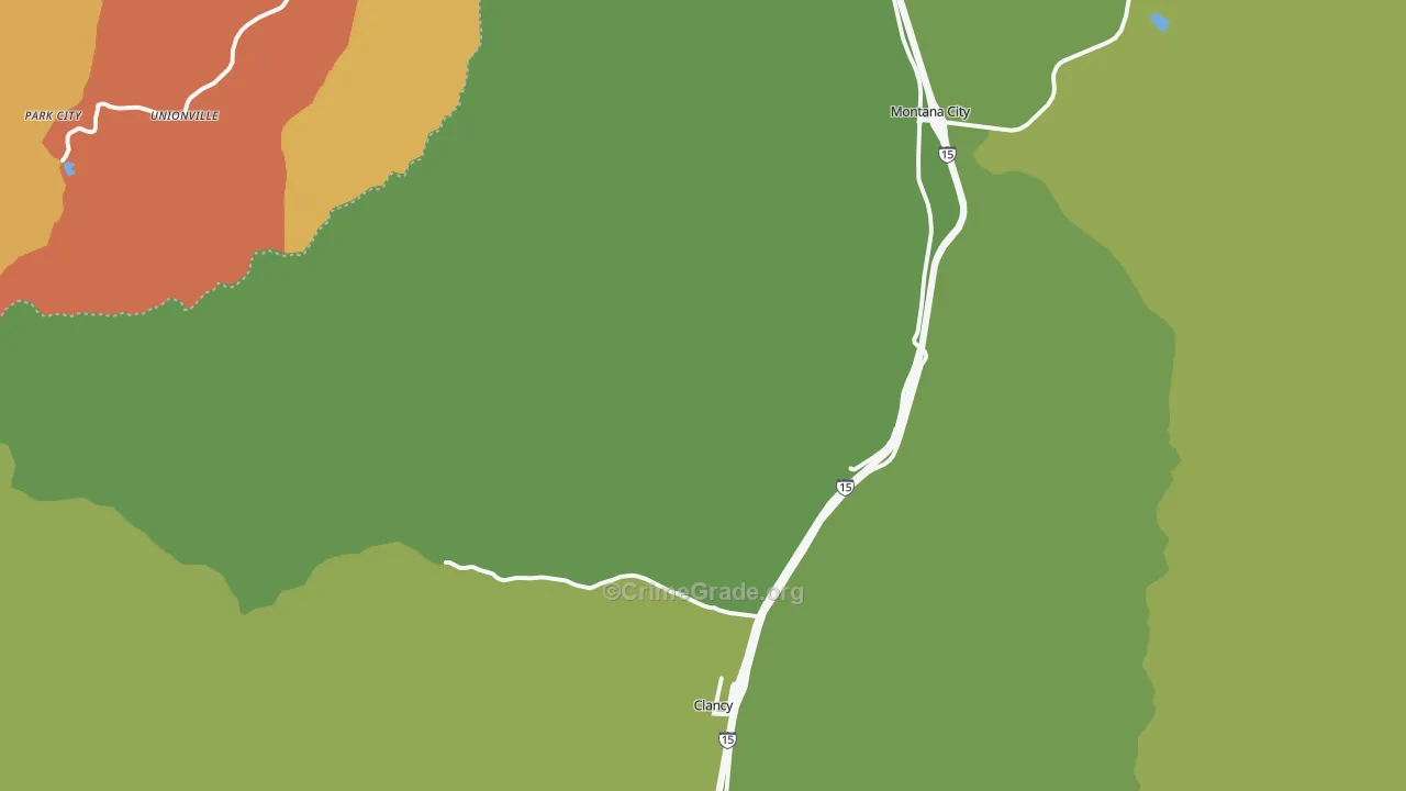 Clancy, MT Map of Vandalism Rates
