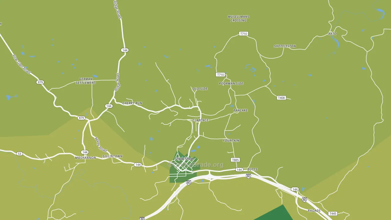Clarence, PA Map of Vandalism Rates