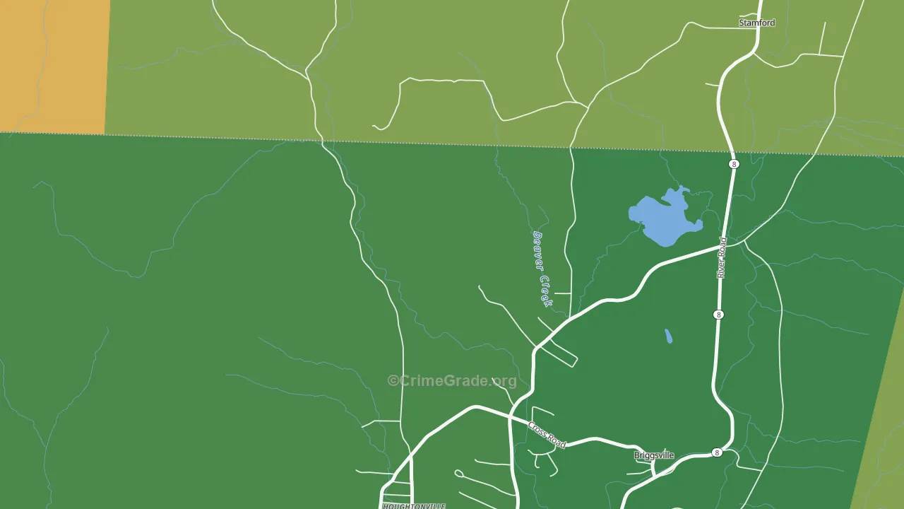 Clarksburg, MA Map of Vandalism Rates