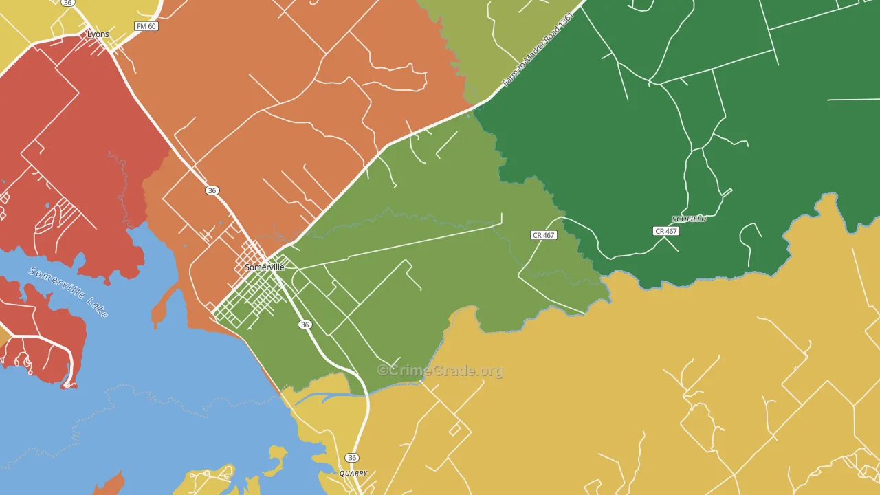 Clay, TX Map of Vandalism Rates