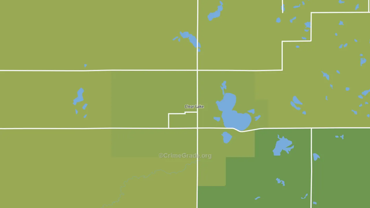 Clear Lake, SD Map of Vandalism Rates