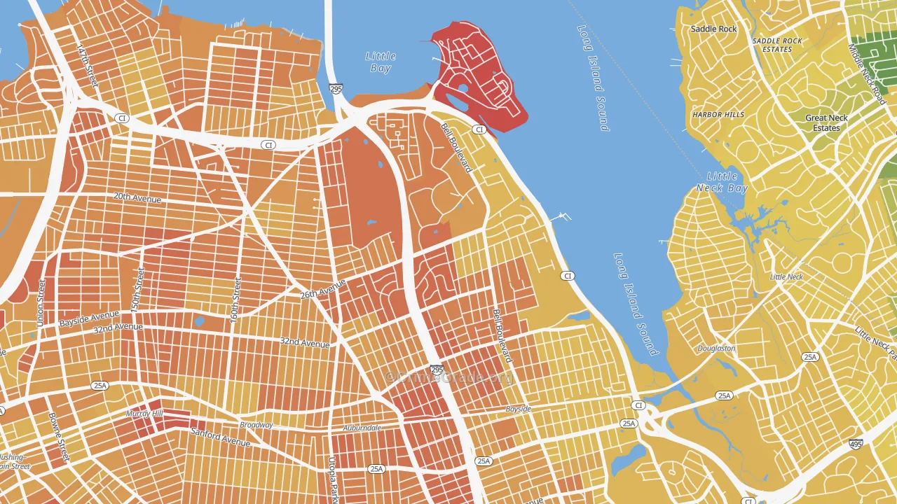 Clearview, Queens, NY Map of Vandalism Rates
