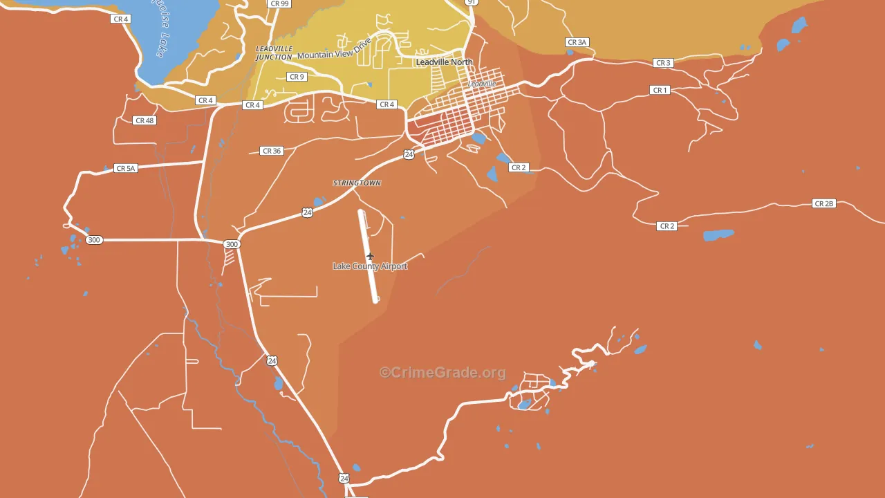 Climax, CO Map of Vandalism Rates