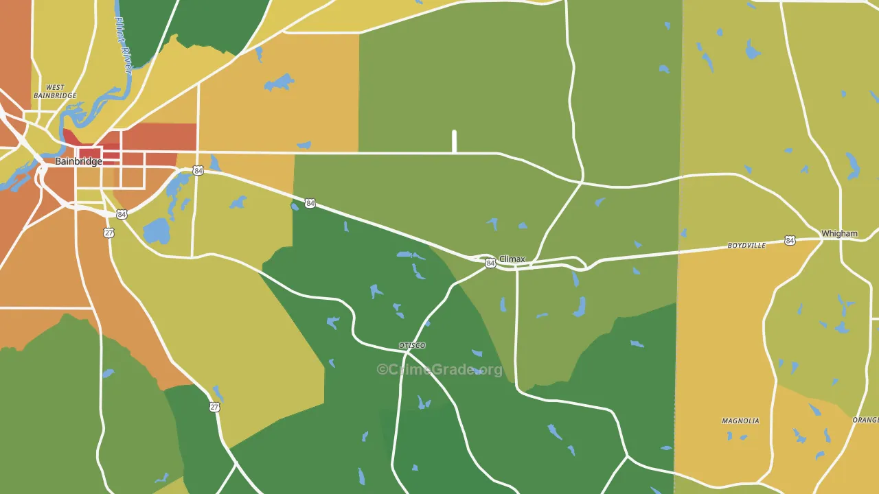 Climax, GA Map of Vandalism Rates