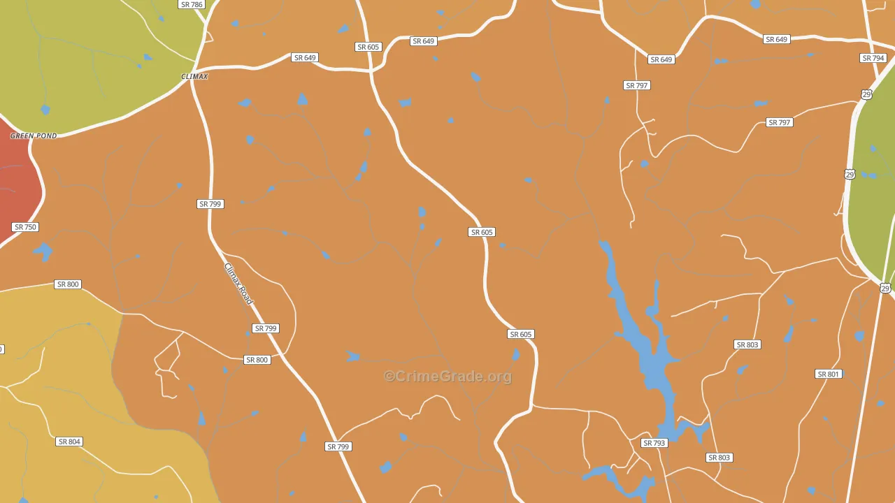 Climax, VA Map of Vandalism Rates