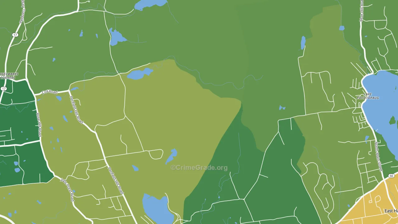 Cobalt, CT Map of Vandalism Rates