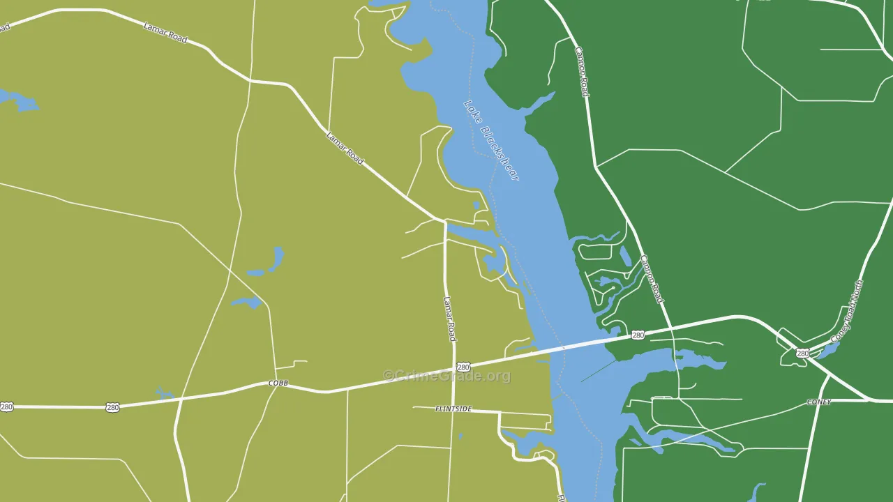 Cobb, GA Map of Vandalism Rates