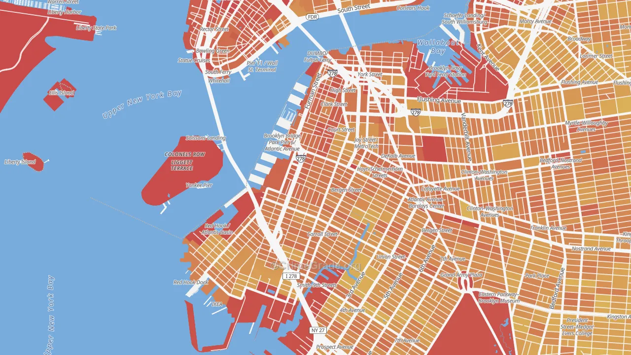 Cobble Hill, Brooklyn, NY Map of Vandalism Rates