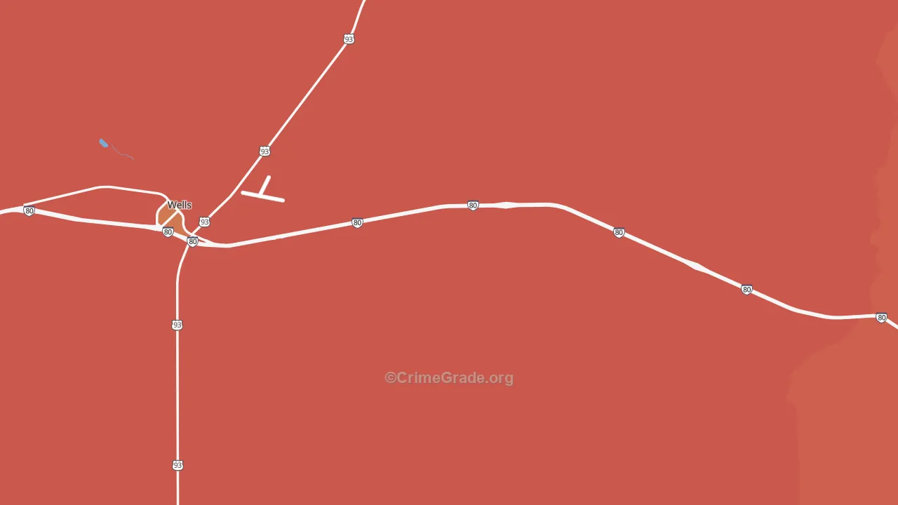 Cobre, NV Map of Vandalism Rates