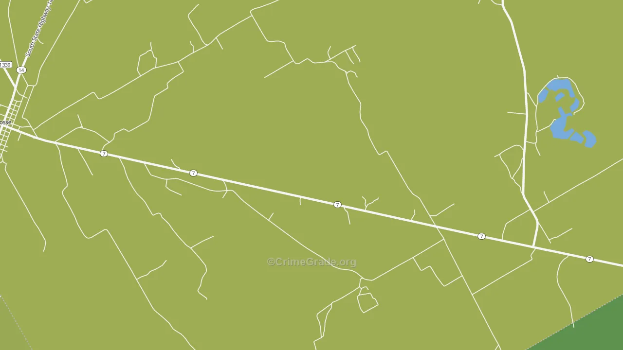 Coit, TX Map of Vandalism Rates