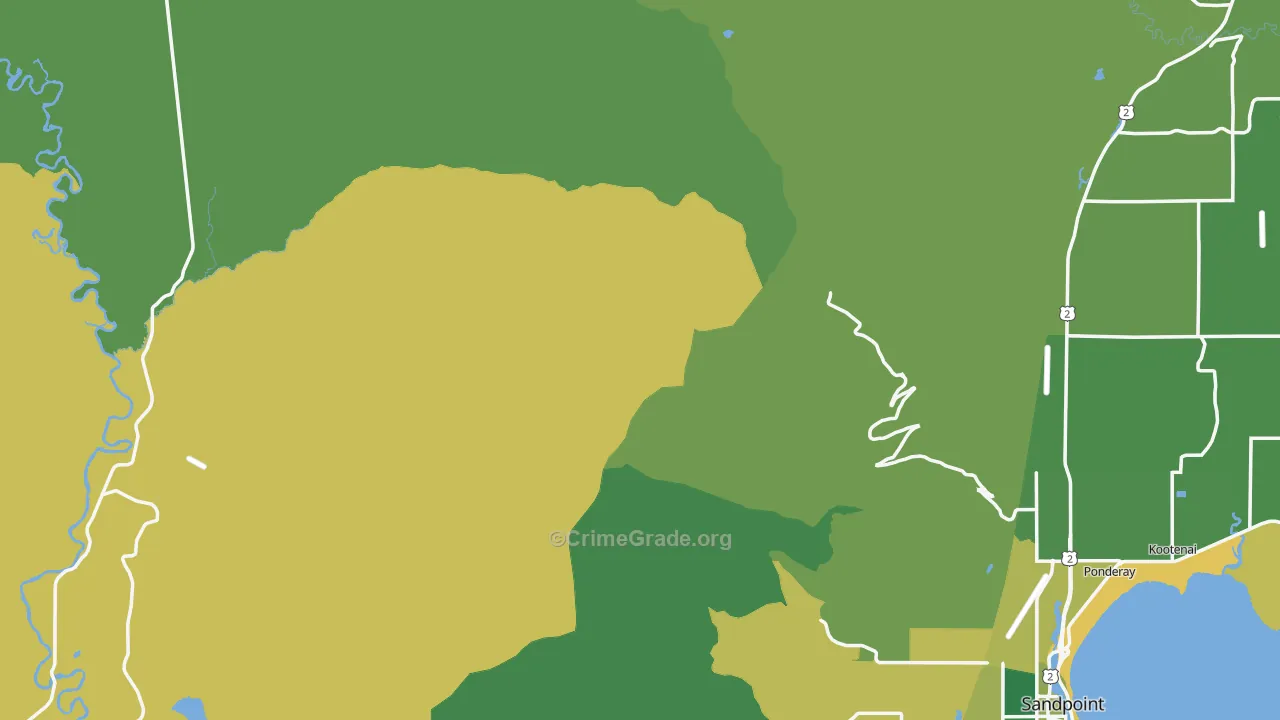 Colburn, ID Map of Vandalism Rates